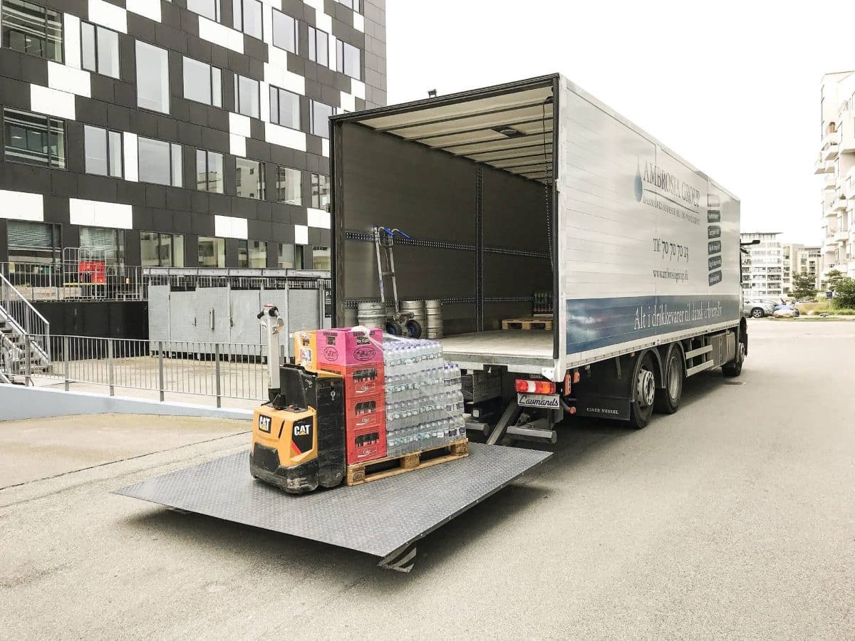 chargement d'un camion